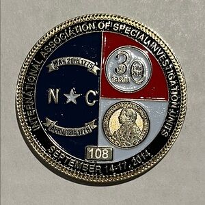 International Association of Special investigation Units Commemorative Coin